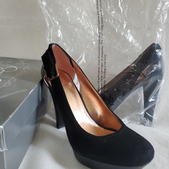 Jessica Simpson Black Stilleto Size 9.5M JP-Mezzo - Picture 2 of 7